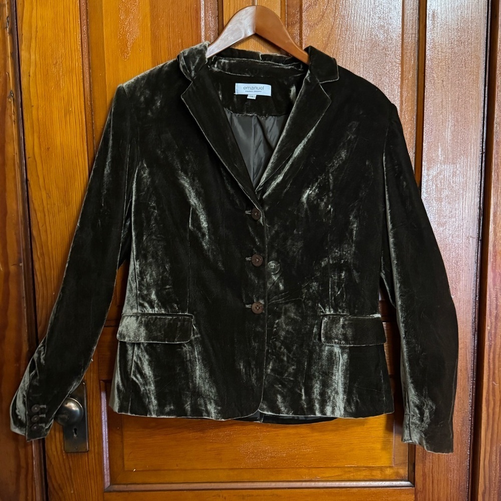 Emanuel Ungaro Velvet Blazer Size 14